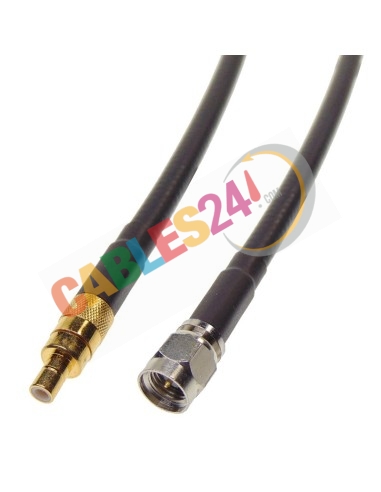 Cable RG223 SMA macho recto a SMB hembra