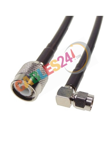Cable RG223 SMA macho acodado a TNC macho