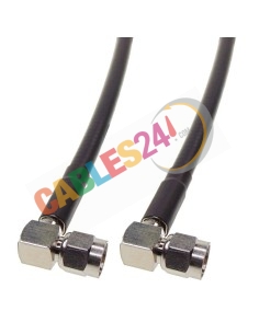 Cable RG223 SMA macho acodado a SMA macho acodado