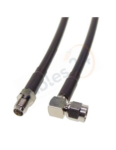 Cable RG223 SMA macho acodado a SMA hembra