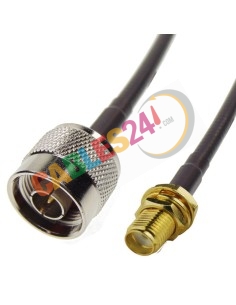 Cable RG223 SMA hembra panel a Tipo N macho recto