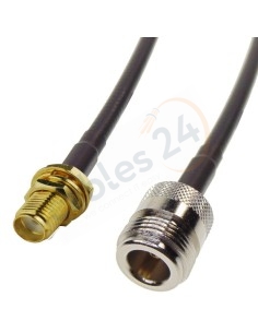Cable RG223 SMA hembra panel a Tipo N hembra