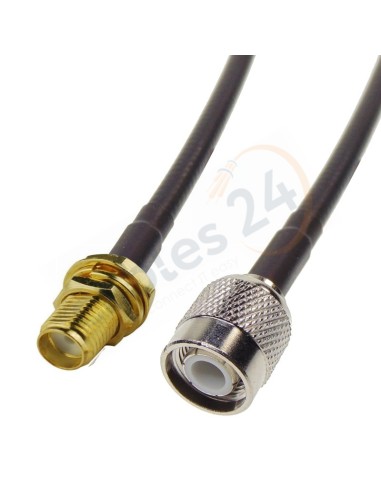 SMA female bulkhead to TNC male RG223 coax patchcord