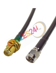 Cable RG223 SMA hembra panel a SMA macho recto
