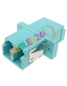 Adaptador Fibra Óptica OM3 LC-LC Duplex