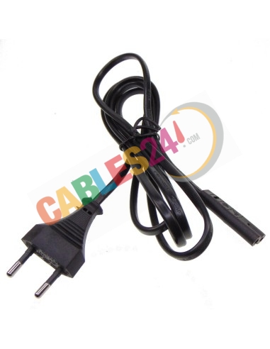 IEC C7 to Europlug (CEE 7/16) power cord