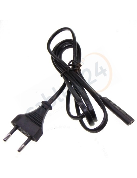 IEC C7 to Europlug (CEE 7/16) power cord