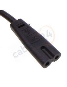 IEC C7 to Europlug (CEE 7/16) power cord 2