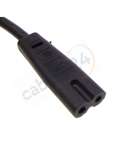 IEC C7 to Europlug (CEE 7/16) power cord