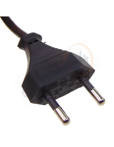 Cable Alimentación IEC C7 a clavija macho XV1 europlug 2 polos