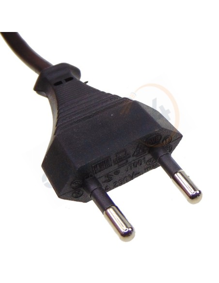 IEC C7 to Europlug (CEE 7/16) power cord