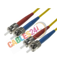 Latiguillo Cable de Fibra Óptica Dúplex Monomodo ST-ST