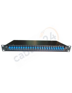 Bandeja 19 pulgadas 1U 24 x SC monomodo Simplex