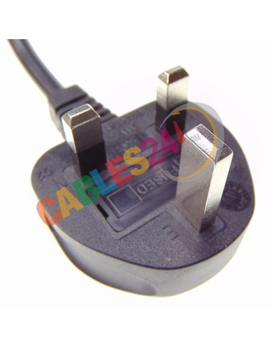 BS1363 to IEC C13 Power cord