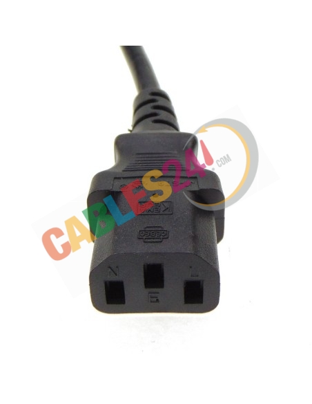 BS1363 to IEC C13 Power cord