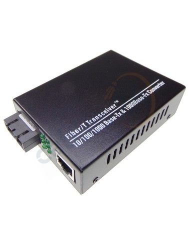 10/100/1000M RJ45 to 1000 Multimode Dual Fiber Converter 2Km