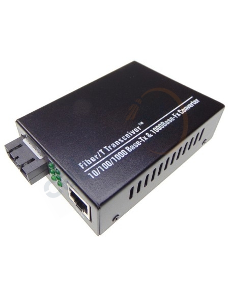 10/100/1000M RJ45 to 1000 Multimode Dual Fiber Converter 2Km