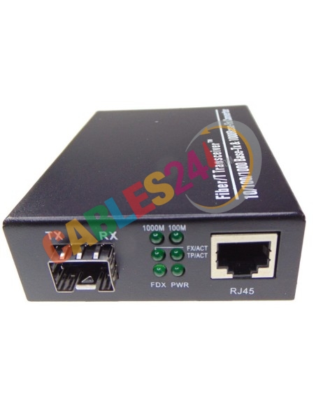 Conversor de medio Ethernet 10/100/1000M a SFP
