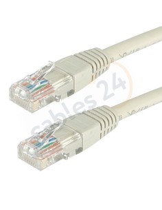 Cat 6 UTP patch cord ethernet gray and several measures.