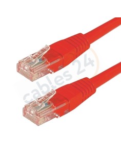 Latiguillo Cable Ethernet Cat 5e UTP rojo a medida