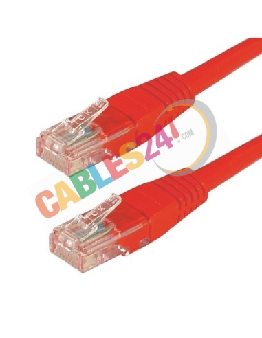 Latiguillo Cable Ethernet Cat 5e UTP rojo a medida