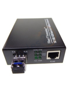 10/100/1000M RJ45 to 1000 Single mode Dual Fiber Converter 20Km