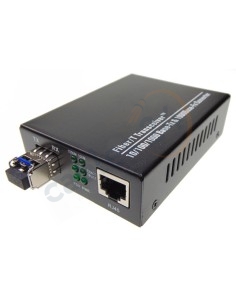 Conversor de medio Ethernet 10/100/1000M SFP monomodo LC 20Km 2