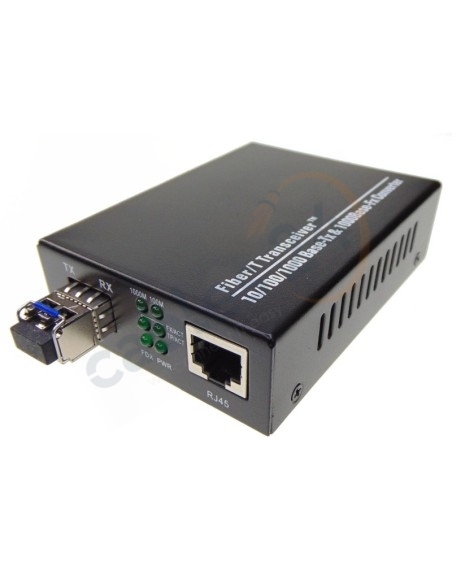 10/100/1000M RJ45 to 1000 Single mode Dual Fiber Converter 20Km