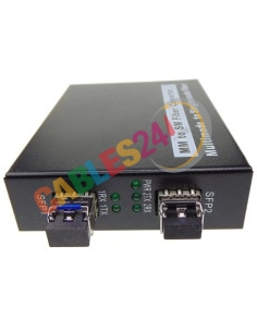 Conversor Ethernet de fibra óptica multimodo a monomodo