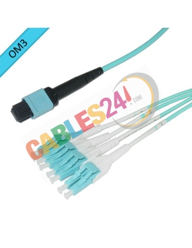 Cable compatible Lenovo 00FM412 Lenovo MPO-4xLC OM3 MMF 1m