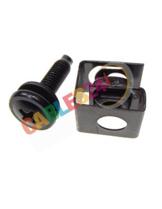 Kit tornilleria para rack M5 tornillo y tuerca con clip
