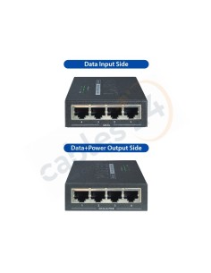 Inyector POE 4 puertos 802.3af 2