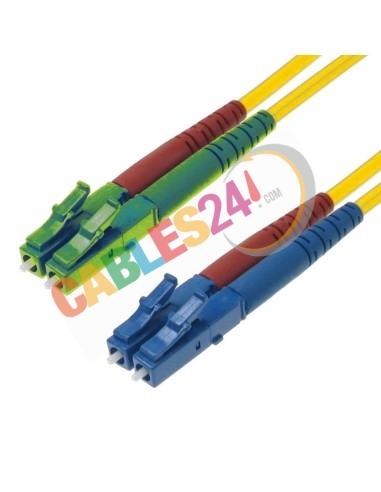 Latiguillo Cable Fibra Óptica Dúplex Monomodo LC/APC-LC
