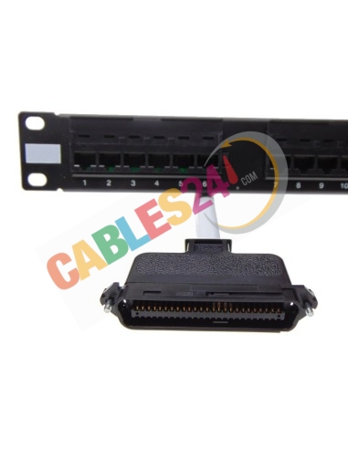 Telco RJ21 Cable to 24 RJ45 Panel for Patton SmartNode 4312, 4316 and 4324