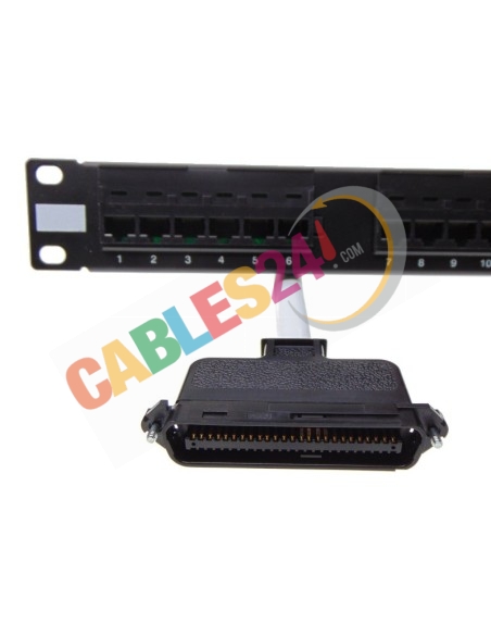 Telco RJ21 Cable to 24 RJ45 Panel for Patton SmartNode 4312, 4316 and 4324