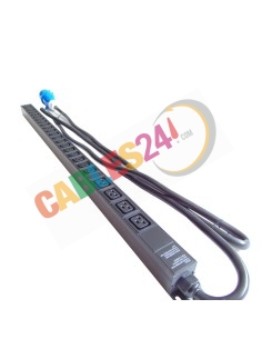 Regleta eléctrica PDU Vertical para rack 20 C13 y 4 C19 con terminación en Cetac 32A