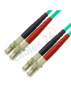 AJ839A Fibra equivalente HPE LC a LC OM3 Multimodo 2 Fibras 50 Metros