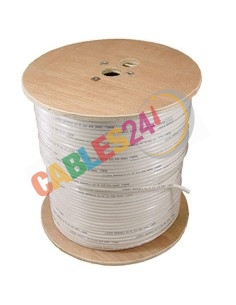 Bulk Cable S/FTP Cat7 4x2xAWG26 LSZH White Commscope. 1000 Meters Drum.