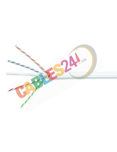 Cable U/UTP Cat6a 4x2xAWG23 LSZH Blanco Commscope. Bobina de 305 metros