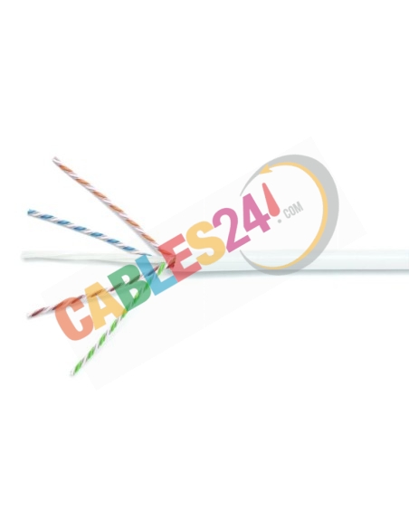 Bulk Cable U/UTP Cat6a 4x2xAWG23 LSZH White Commscope. 305 Meters Reel