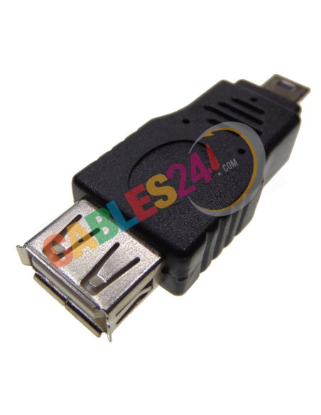 USB compact Adapter A Female to Mini B Male