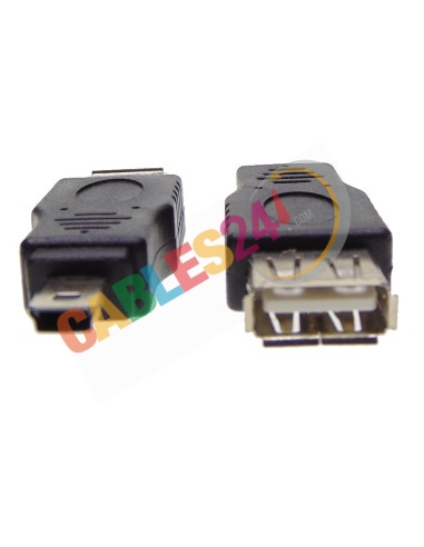 USB compact Adapter A Female to Mini B Male