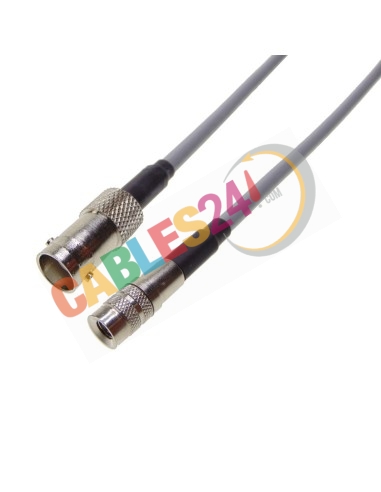 Cable coaxial 75 Ohmios Flex 3 DIN 1.0/2.3 Macho a BNC Hembra