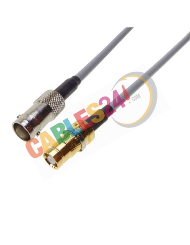 Coaxial cable 75 Ohm Flex 2 Siemens DIN 47295 1.6/5.6 Female to BNC Female