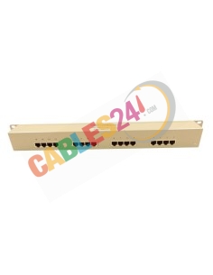 Panel 19" 1RU 16xBalun 75-120 ohm RJ-45 hembra Dual DIN 1.6/5.6 hembra 2