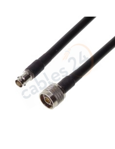 Cable LMR400 BNC Hembra a Tipo N macho recto