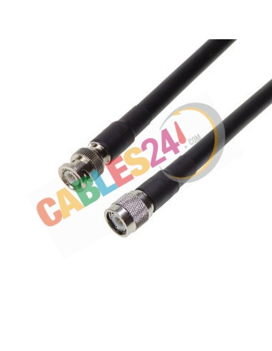 TNC male to BNC male LMR400 coax patchcord
