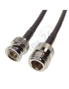 Cable LMR240 BNC Macho a Tipo N hembra