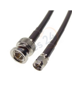 Cable LMR240 BNC Macho a SMA macho recto