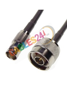 Cable LMR240 Tipo N macho recto a BNC Hembra